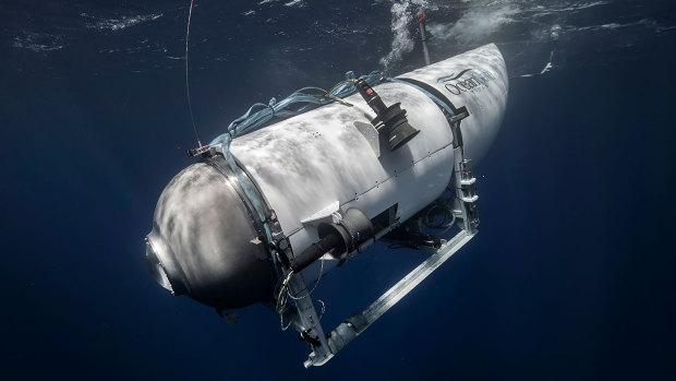 An undated image showing OceanGate’s Titan submersible vehicle.