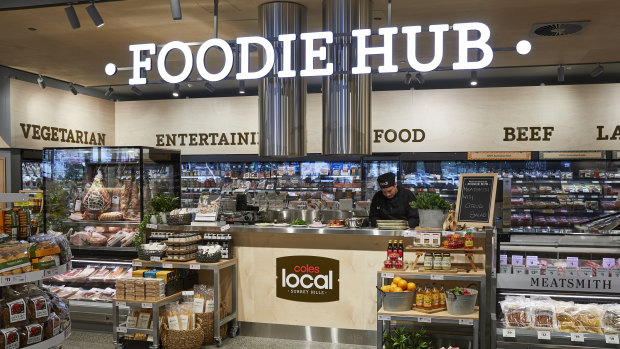 The new, small-format Coles Local store in Surrey Hills, Melbourne.