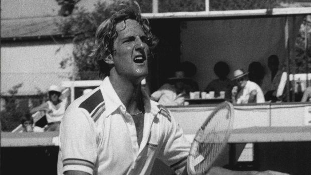 The Volcano, Fritz Buehning, in action at the NSW Open back in 1980.