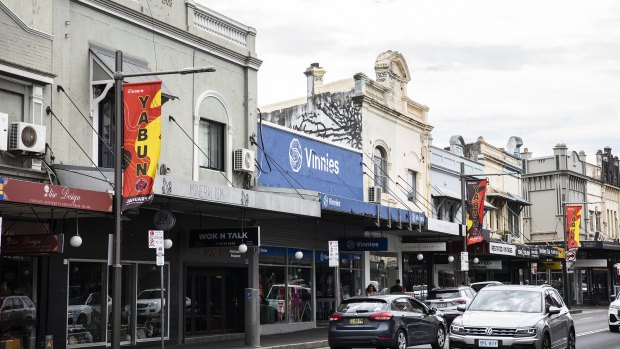 A Newtown op shop’s building is deemed to be out of character with the rest of the heritage buildings on this stretch of King Street.