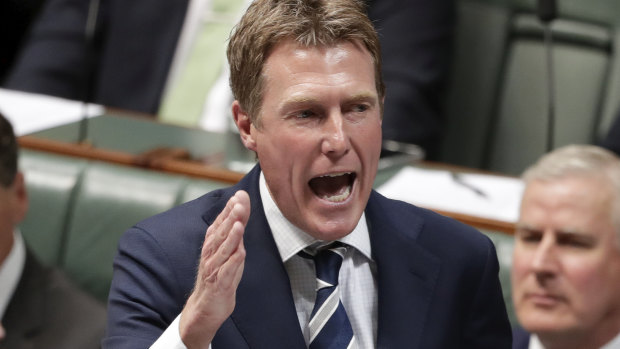 Christian Porter is seeking crossbench support for the Ensuring Integrity Bill.
