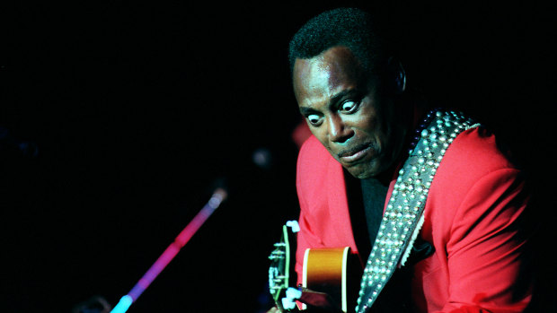 George Benson performing at Melbourne's  Hilton Hotel in 1997.