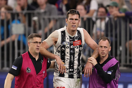 Mason Cox is yet to clear AFL concussion protocols, nearly three weeks after his injury against Fremantle.