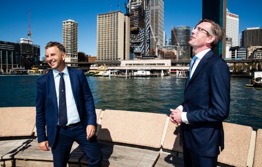 NSW Transport Minister Andrew Constance and Treasurer Dominic Perrottet.