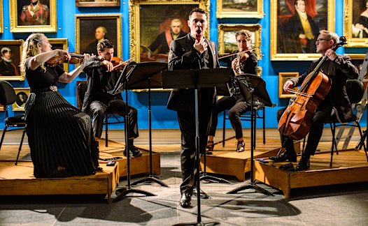 David Greco sang Schubert’s more Gothic songs.