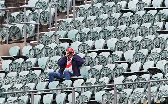 Packed stadiums are suddenly a thing of the past, as Australians practice "social distancing" to stop the spread of coronavirus.
