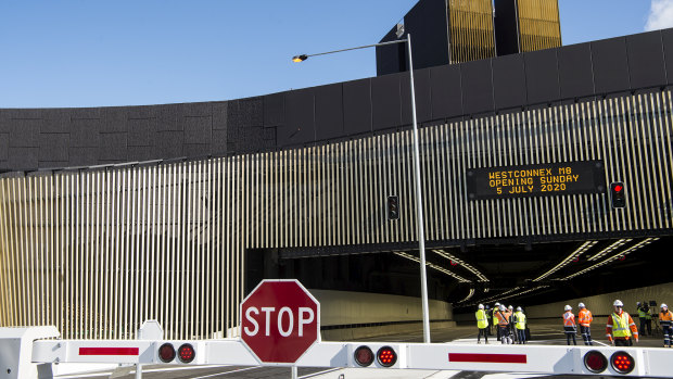 WestConnex workers are carrying out final preparations ahead of Sunday's opening of the M8.