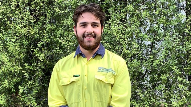 Apprentice Justin McColl is employed by NECA and still has a job.