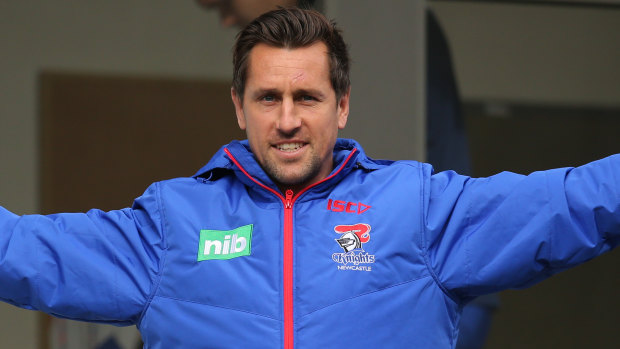 Happy place: Mitchell Pearce has come to terms with the Origin criticism he has faced.