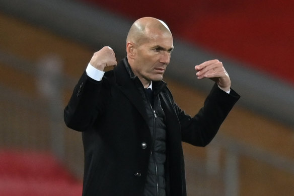 Zinedine Zidane has led Real’s revival in La Liga and their semi-final run in the Champions League.