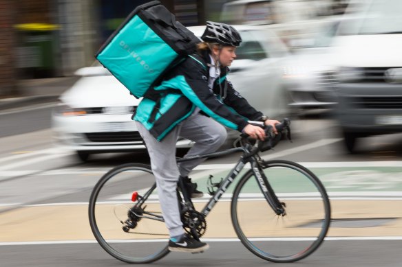 Food delivery services, such as Deliveroo, are booming as we bunker down and rely more on their services.