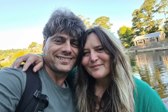 Iranian asylum seeker Farhad Bandesh and his partner Jenell Quinsee.