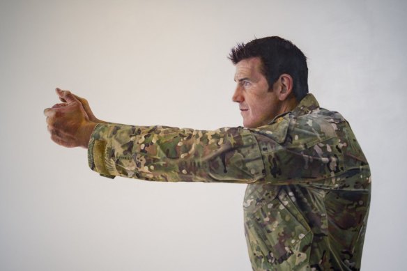 Portrait of Ben Roberts-Smith by the artist Michael Zavros at the Australian War Memorial.