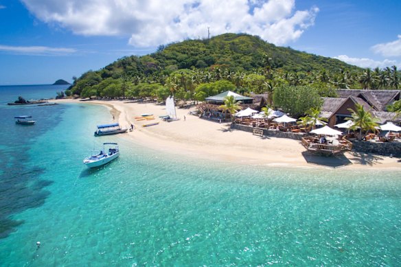 Castaway Island: not the actual spot where the movie was filmed.