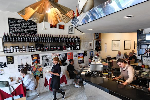 Inside Marios on Brunswick Street, Fitzroy.