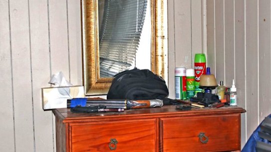 Inside the Wieambilla house, where Nathaniel, Gareth and Stacey Train were living. 