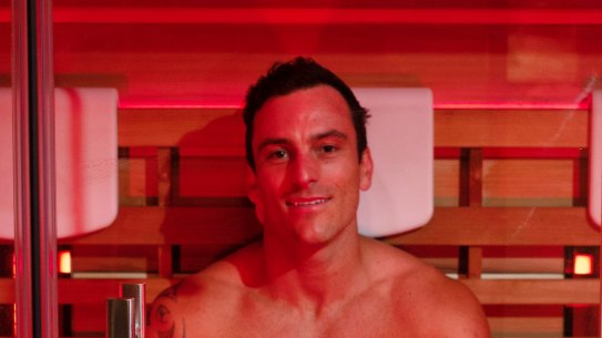 Ben Seymour believes infrared saunas have helped him with recovery and performance.