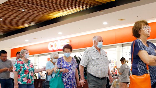 Shoppers packed local shopping centres in Brisbane after the Queensland Premier Annastacia Palaszczuk announced a three day lock down.