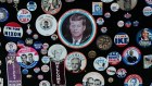 Badges detail - Clive Evatt’s collection of pins and badges from US presidential elections sold for $10,000 (hammer), 25 times its high estimate of $400, at Davidson’s auction of the Leuralla Collection on the weekend.
