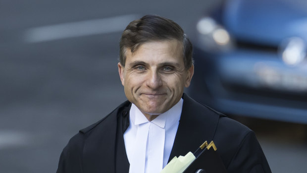 Roberts-Smith’s lawyer Arthur Moses, SC, pictured in June this year.