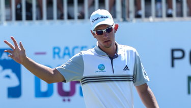 herbert masters portugal round lucas final lead shot two his nose leader australia front heading aussie ahead into
