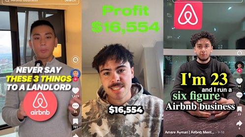 TikTok is full of creators showing off their profits from Airbnb hosting without owning any property.