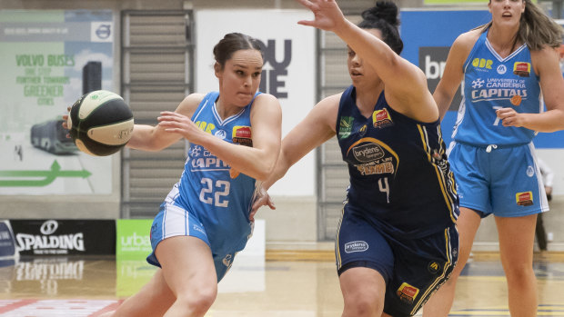 Kelly Wilson was one of Canberra's best in her first game for the club.