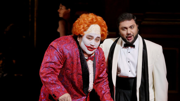 A scene from the current season of Rigoletto.