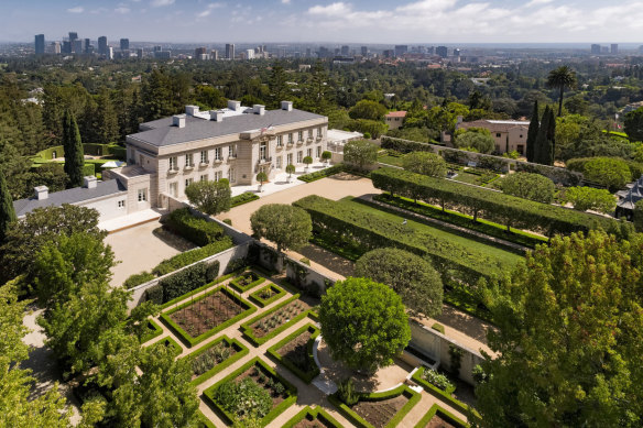 The new Murdoch pad in Bel Air, Los Angeles.
