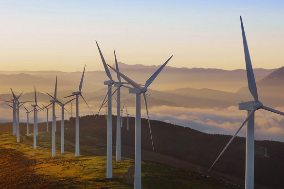 Stockyard Hill Wind Farm located about 35 km west of Ballarat, Victoria.