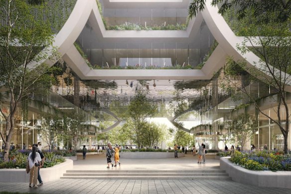 The concept designs of Hancock Prospecting’s proposed $250m Perth development.