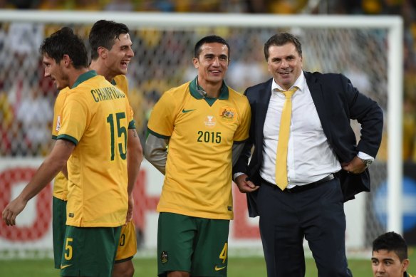 Ange Postecoglou after the 2015 Asian Cup final.