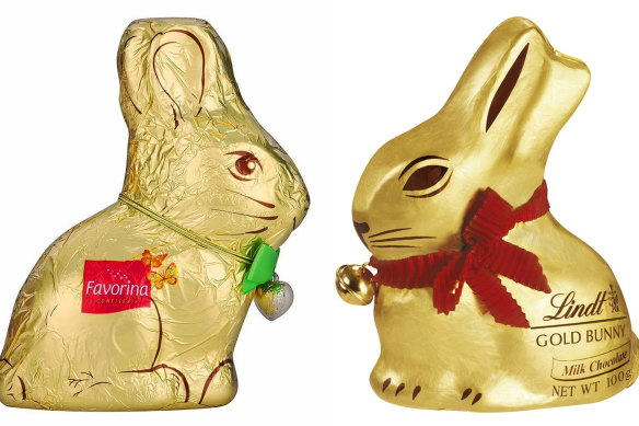 The Federal Supreme Court of Switzerland has ruled that German discount retailer Lidl’s chocolate bunnies (left) could be confused with Lindt’s chocolate bunnies, which are protected under Swiss trademark law.
