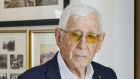 Sir Frank Lowy at his house in Tel Aviv.
