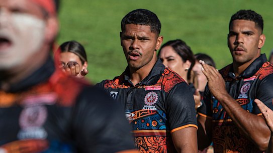 Tyrone Munro attends the All Stars welcome event in Parramatta.