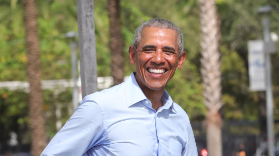 Former president Barack Obama is having a party.