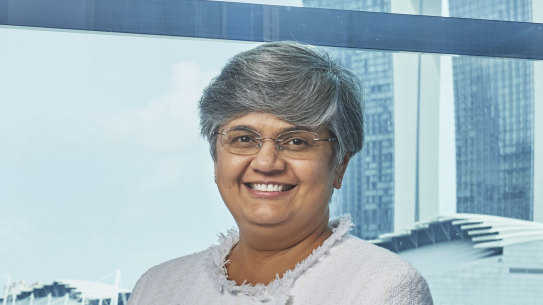Chief commercial officer Vandita Pant at BHP offices in Marina Bay Financial Centre, Singapore. 