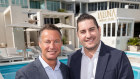 Marriott’s Richard Crawford with Jason Makris at the Marina Mirage site on the Gold Coast.