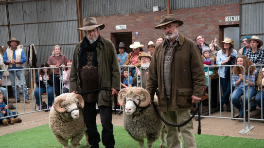 Michael Caton and Sam Neill play brothers who haven't spoken to each other in decades.