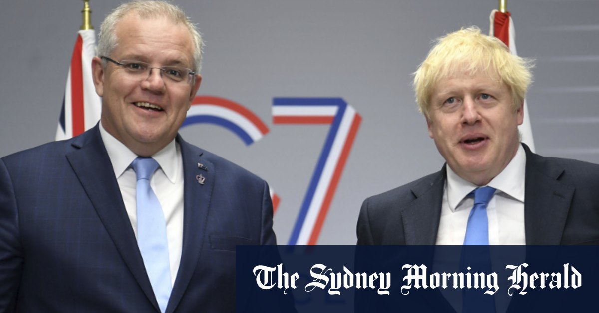 Boris Johnson naciska na Scotta Morrisona, aby do 2050 roku osiągnął zero netto podczas wezwania klimatycznego