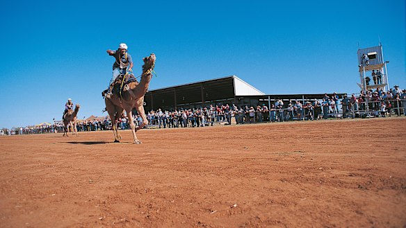 Boulia is home to the annual camel races, held in the outback winter.