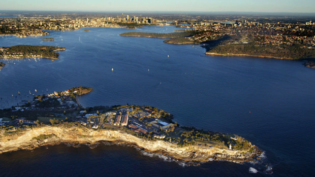 Sydney Harbour, with South Head in the foreground. 