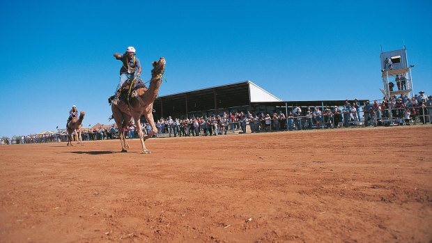 Boulia is home to the annual camel races, held in the outback winter.