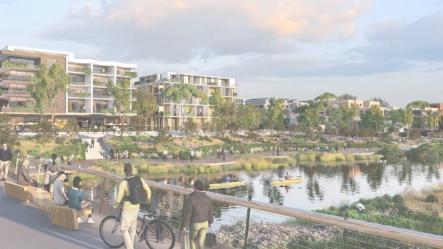 An artist’s impression of Canterbury-Bankstown Council’s new vision for Campsie.