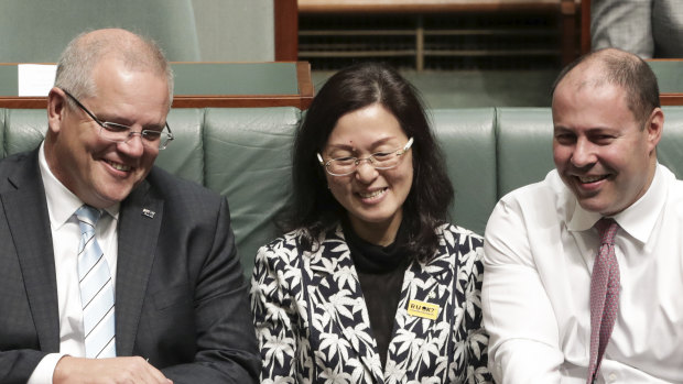 Prime Minister Scott Morrison and Treasurer Josh Frydenberg made a public show of support for Gladys Liu during the most recent parliamentary sitting week. 