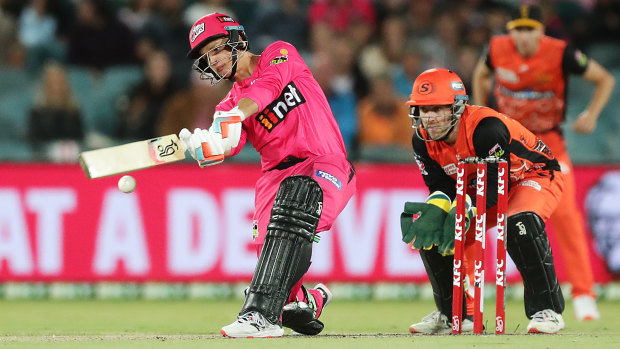 Josh Philippe launches into another big hit in the Big Bash.