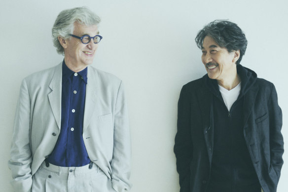 Wim Wenders with Perfect Days star Koji Yakusho.