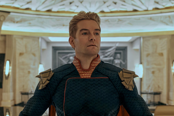 Antony Starr in superhero satire The Boys.