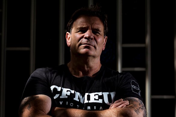 John Setka, the long-serving secretary of the Victorian branch of the CFMEU.