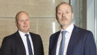 Outgoing boss of UBS Australasia Matthew Grounds (left) will to be replaced by Anthony Sweetman and Nick Hughes (right).